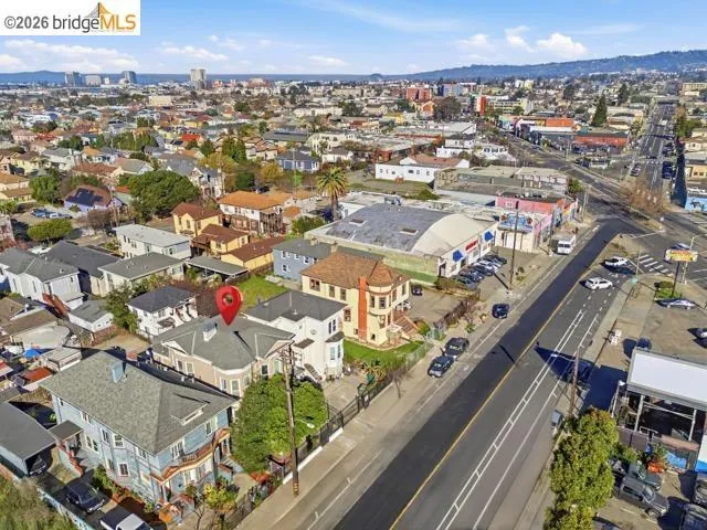Aerial view of property's location
