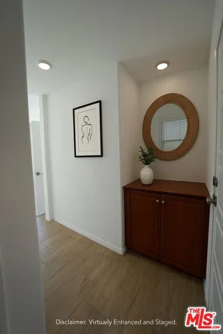 foyer next to garage door
