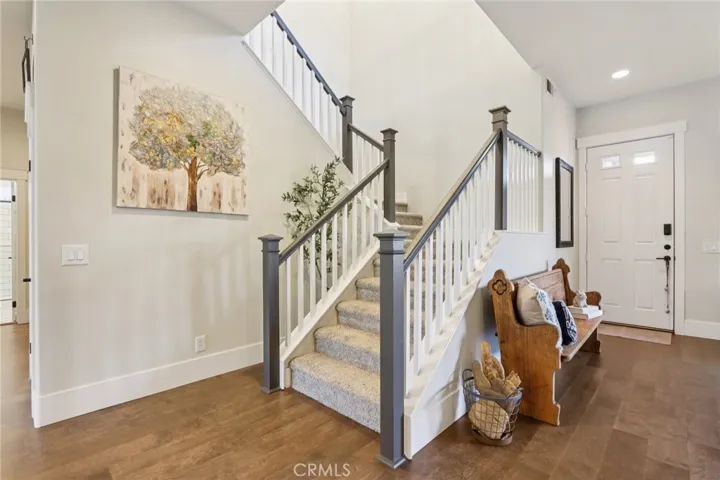 Open front entry
