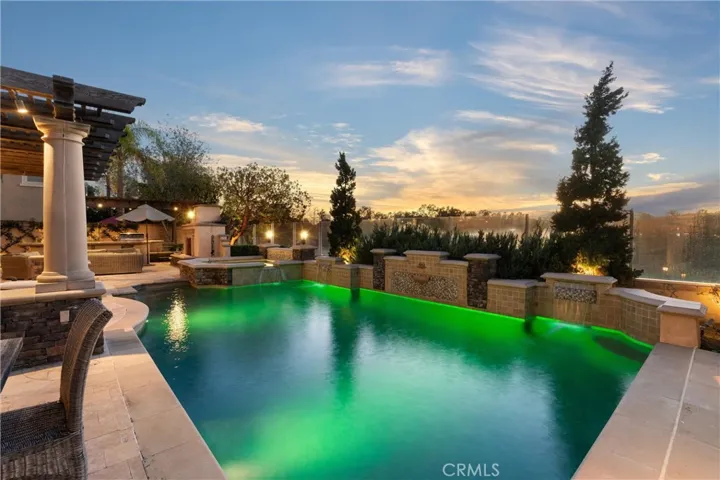 Resort style pool with swim jets