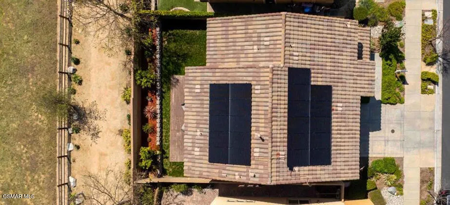 Top View Solar Panels