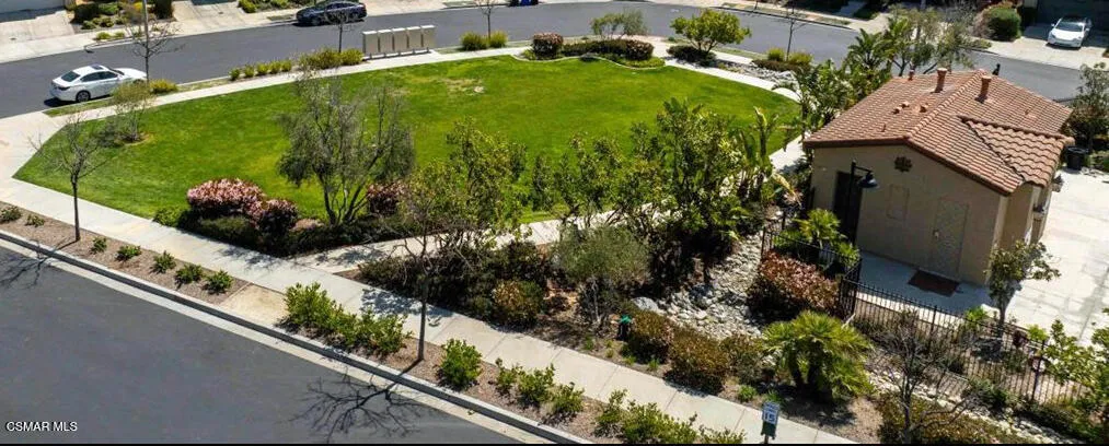 Park area behind pool