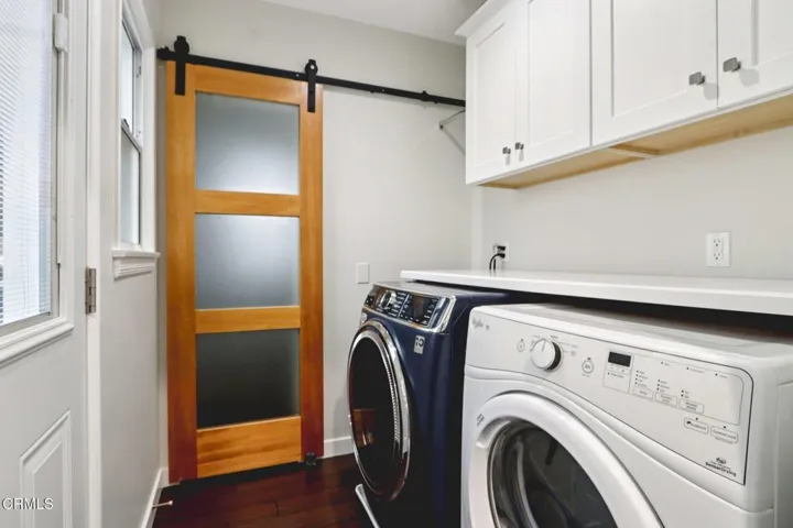 Laundry room leading to pantry