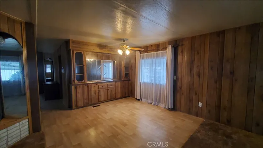 View of dining room area with window facing carport.