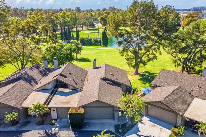 Aerial view of home from front