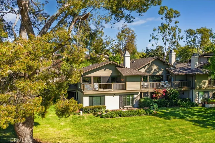 Aerial view of home from the back