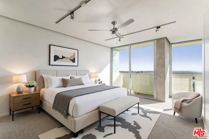 Virtual bedroom with Balcony