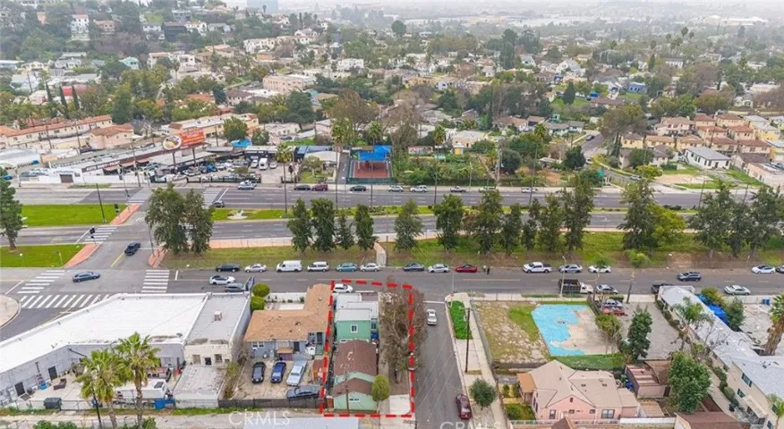 Second view of aerial shot around property