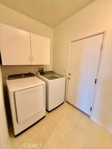 Laundry room before entering garage