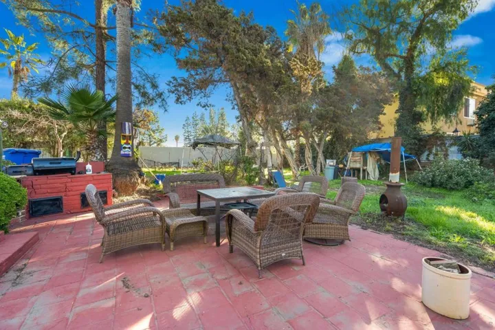 Firepit and built in BBQ area for gatherings.