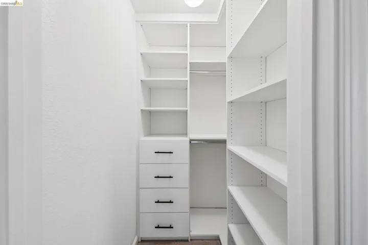 Walk in closet featuring carpet