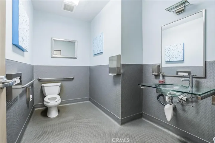 Suite B one of two ADA compliant restrooms