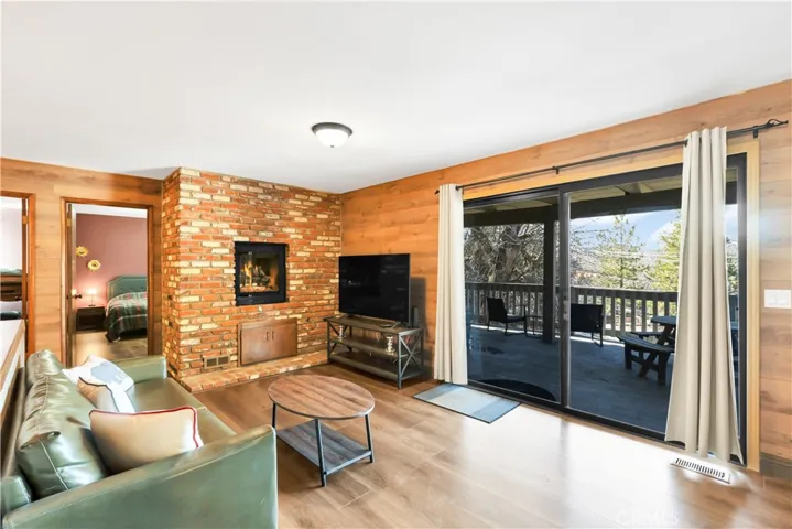 fire in fireplace was digitally added