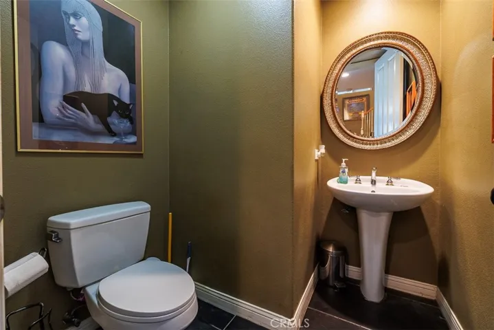 First floor guest bathroom is just past the downstairs bedroom