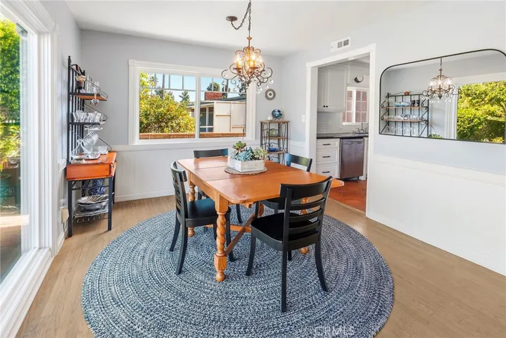 Dining area off of living room