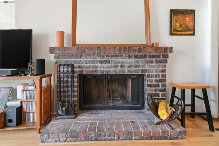 Cozy nights start here ?? wood-burning fireplace included.