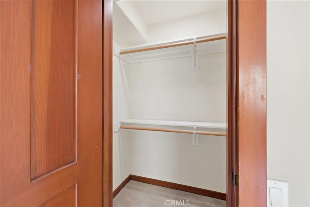 The walk-in closet in the 2nd bedroom.