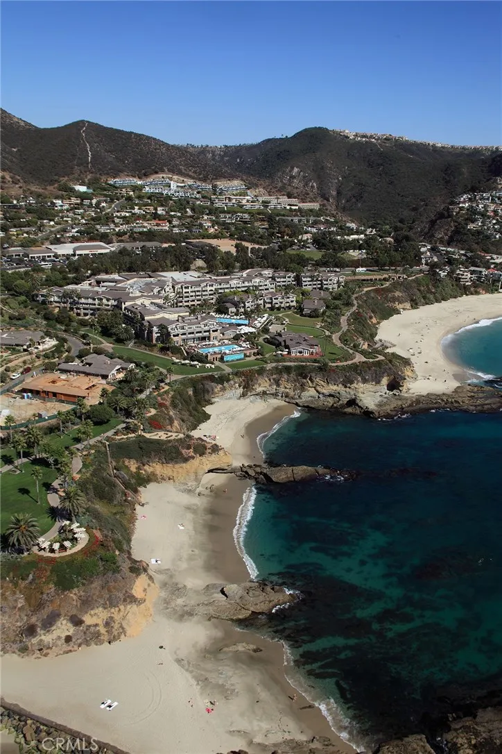 The Montage Resort in the middle of the shot, very close to the complex.