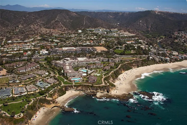 The beautiful beach below the complex.