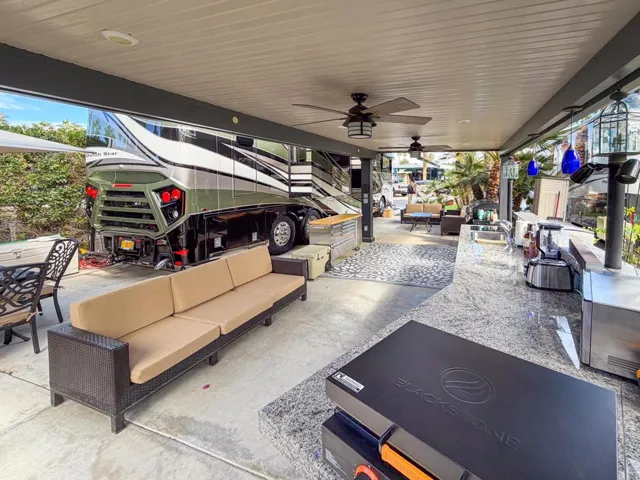 RV lot 126 with pergola and kitchen-19