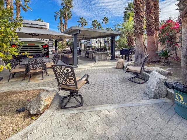 RV lot 126 with pergola and kitchen-16