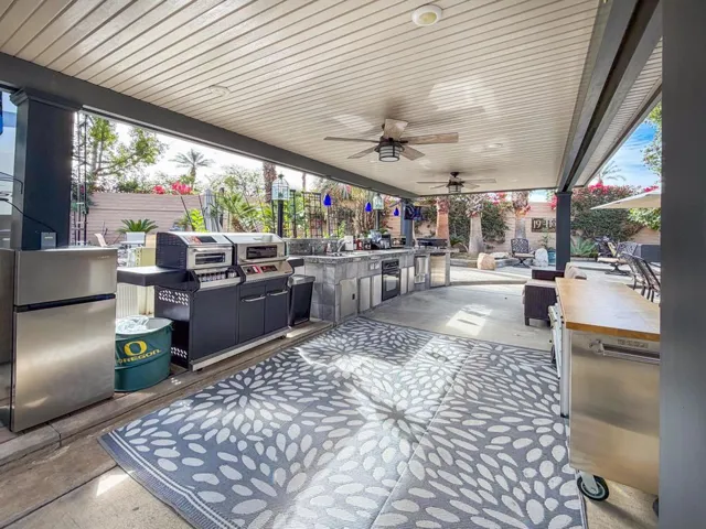 RV lot 126 with pergola and kitchen