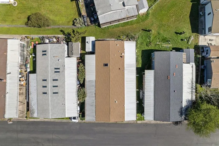 Aerial view of residential area