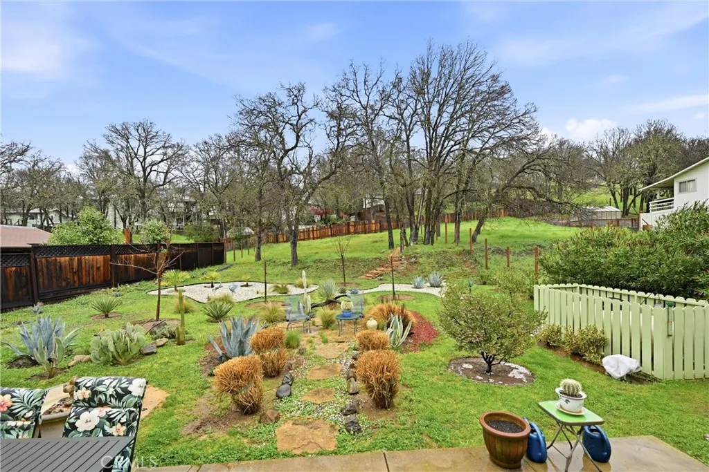 Lovely backyard.