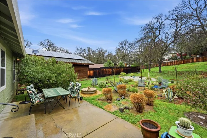 Rear patio for pleasant entertaining.