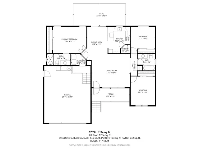 Approximate floor plan.