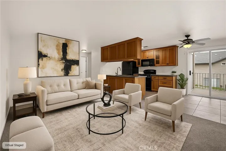 Virtually staged rendering