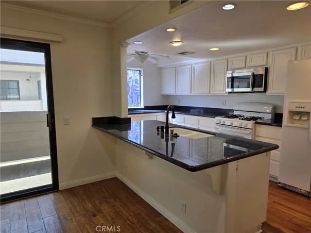 family room, balcony, kitchen