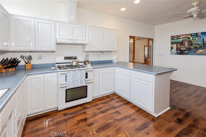 Half of the kitchen