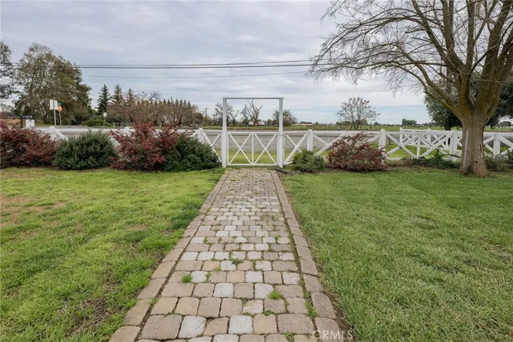 Front Walk before Leaves on Trees View to East
