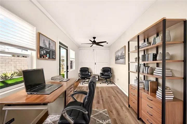 Half garage virtually staged