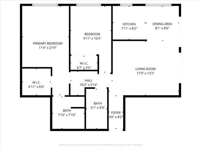 Floor Plan with condominium Measurements