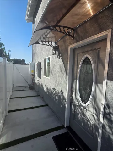 Entry toward driveway