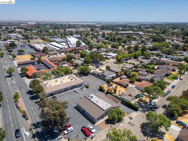 Aerial view of property's location