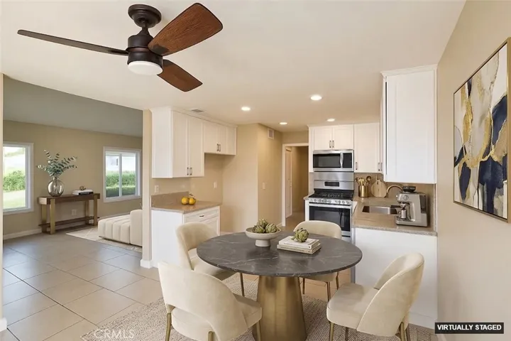 Dining staged