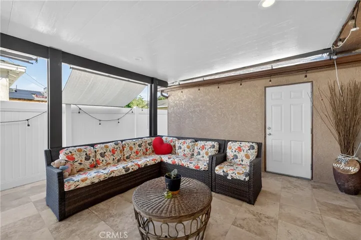 tiled floors in patio