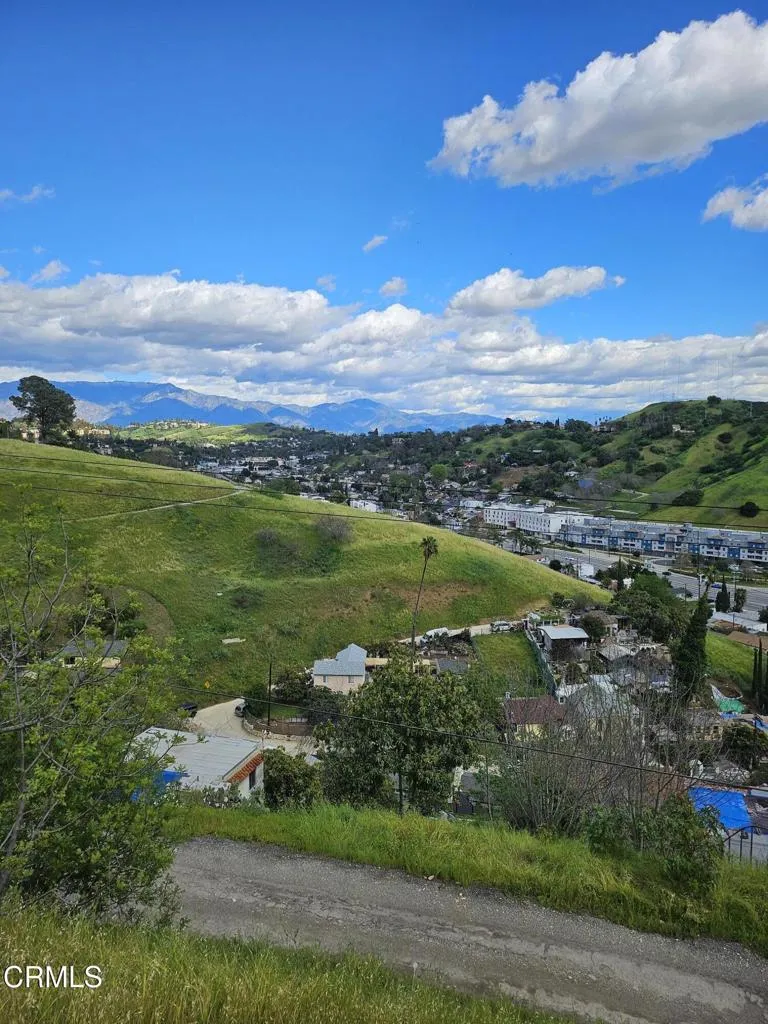Looking NE from bottom of lot