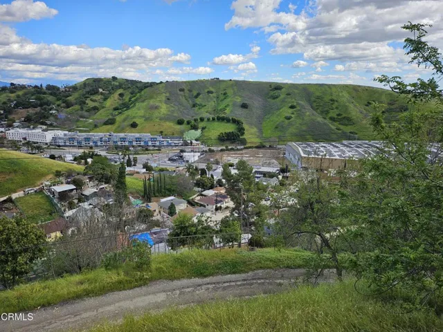 Looking east from bottom of lot