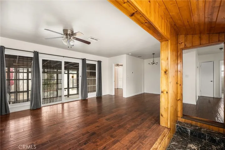 Living room with dining area