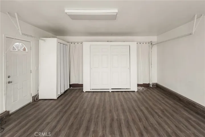 Converted garage with removable closets