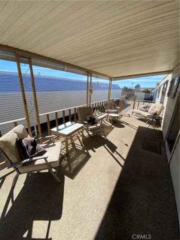 spacious porch deck