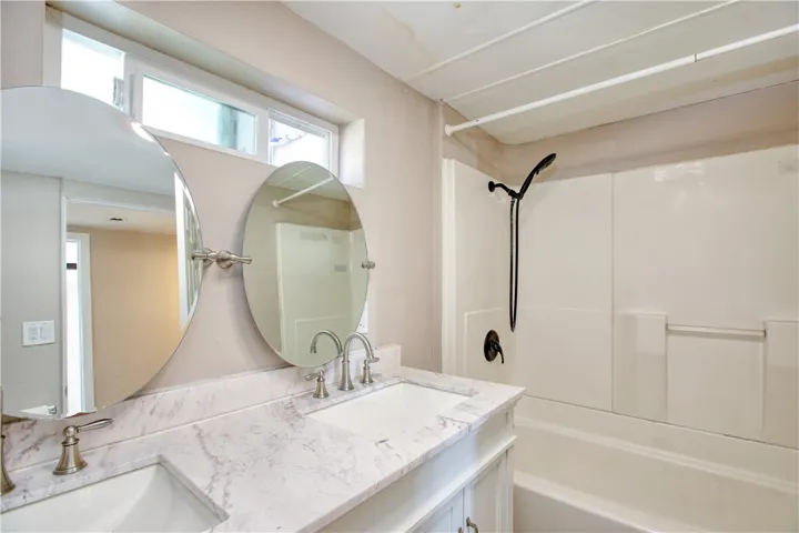 Upper unit bathroom
