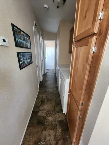 Hallway and laundry area