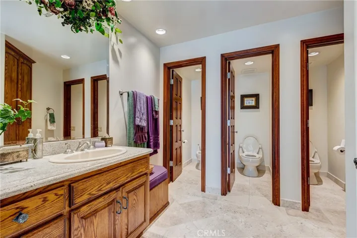 Pool house bathroom