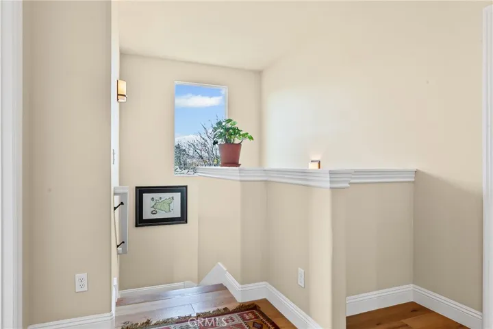 View from top of stairs