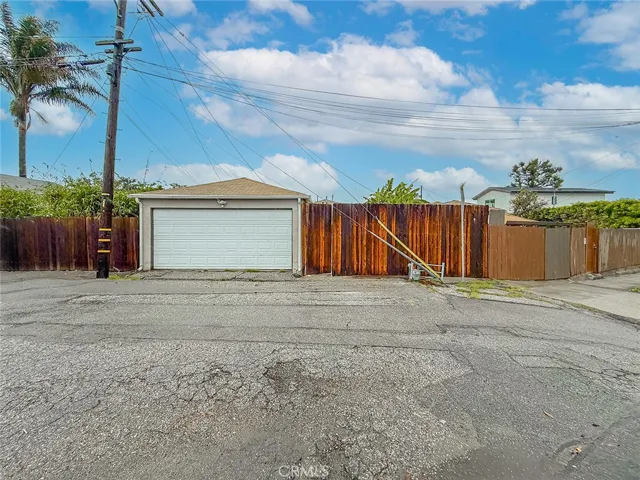 Garage view from street